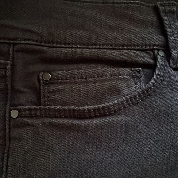 Ann Taylor The Skinny Modern Fit 5 pocket dark grey worn in look cotton denim - Picture 4 of 5